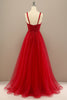Load image into Gallery viewer, A-Line Tulle Spaghetti Straps Red Long Formal Dress