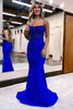 Load image into Gallery viewer, Sparkly Dark Green Beaded Long Formal Dress with Appliques