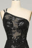 Load image into Gallery viewer, Sheath One Shoulder Lace Formal Dress