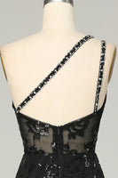 Load image into Gallery viewer, Sheath One Shoulder Lace Formal Dress