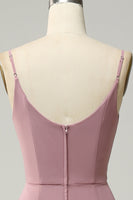 Load image into Gallery viewer, Spaghetti Straps A Line Sleeveless Long Bridesmaid Dress