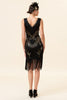 Load image into Gallery viewer, Black Party Sequins 1920s Dress