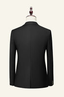 Load image into Gallery viewer, Black Notched Lapel 3 Piece Wedding Men Suits