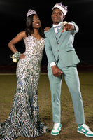 Load image into Gallery viewer, Mint 3 Piece Notched Lapel Men Prom Tuxedo