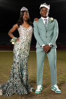 Load image into Gallery viewer, Mint 3 Piece Notched Lapel Men Prom Tuxedo