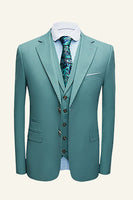 Load image into Gallery viewer, Mint 3 Piece Notched Lapel Men Prom Tuxedo