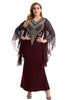 Load image into Gallery viewer, Plus Size Dark Green Batwing Sleeves Mother Of The Bride Dress