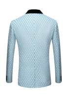 Load image into Gallery viewer, Biege Dots Jacquard 2 Piece Men&#39;s Prom Suits