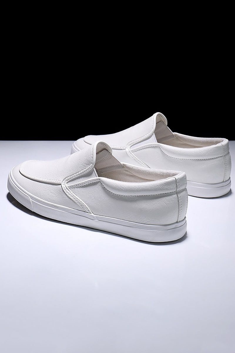 Load image into Gallery viewer, White Slip-on Light Weight Skate Shoes