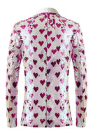 Load image into Gallery viewer, Pink Sequins Shawl Lapel Men&#39;s Blazer