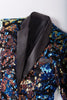 Load image into Gallery viewer, Sparkly Dark Blue Sequins Men&#39;s Blazer