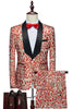 Load image into Gallery viewer, Royal Blue Leopard Printed 3 Piece Men&#39;s Suits