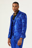 Load image into Gallery viewer, Sparkly Royal Blue Sequins 3 Piece Men&#39;s Prom Suits