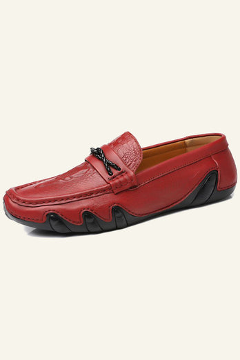 Set of Feet Breathable Slip On Men's Shoes