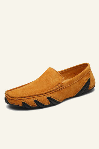 Nubuck Leather Men's Peas Shoes