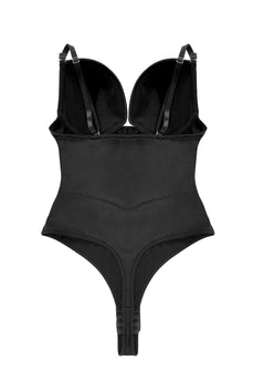 Black Corset Tummy Control Butt Lifting Bodysuit Shapewear