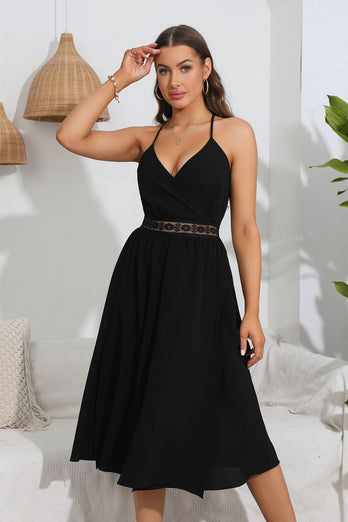 Spaghetti Straps Summer Little Black Dress