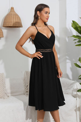 Spaghetti Straps Summer Little Black Dress