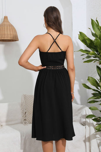 Spaghetti Straps Summer Little Black Dress