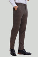 Load image into Gallery viewer, Coffee Pinstripe 3 Piece Men&#39;s Party Suits