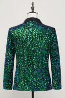 Load image into Gallery viewer, Green Sequined Men&#39;s Blazer Jacket