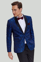 Load image into Gallery viewer, Royal Blue Shawl Lapel 2 Piece Slim fit Men&#39;s Suit