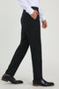 Load image into Gallery viewer, Black Straight Leg Suit Pants for Wedding
