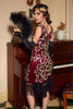 Load image into Gallery viewer, Asymmetrical V Neck 1920s Flapper Dress