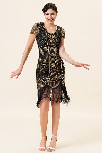 Blue 1920 Retro Sequin Dress