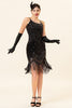 Load image into Gallery viewer, Bodycon Black Silver Sequins 1920s Dress