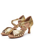 Load image into Gallery viewer, Gold Kitten 1920s Sandal