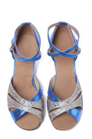 Load image into Gallery viewer, Vintage Blue Dance Shoes