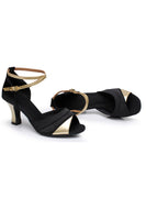 Load image into Gallery viewer, Black Silver Pointed 1920s Sandal