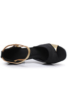 Load image into Gallery viewer, Black Silver Pointed 1920s Sandal