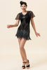 Load image into Gallery viewer, Luxurious Sequined Beaded Fringe 1920s Dress