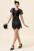 Load image into Gallery viewer, Luxurious Sequined Beaded Fringe 1920s Dress