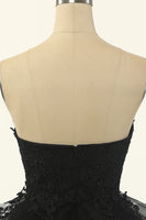 Load image into Gallery viewer, Strapless Tulle Little Black Dress