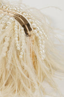 Load image into Gallery viewer, Vintage Ostrich Feather Blush Evening Bag