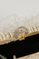 Load image into Gallery viewer, Vintage Ostrich Feather Blush Evening Bag