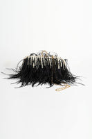 Load image into Gallery viewer, Vintage Ostrich Feather Blush Evening Bag