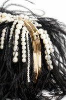 Load image into Gallery viewer, Vintage Ostrich Feather Blush Evening Bag