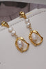 Load image into Gallery viewer, Golden Pearl Irregular Earrings