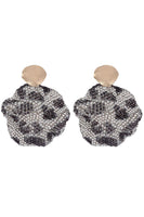 Load image into Gallery viewer, Leopard Rhinestones Sparkly Earrings