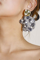 Load image into Gallery viewer, Leopard Rhinestones Sparkly Earrings