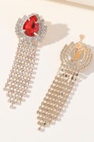 Load image into Gallery viewer, Sparkly Rhinestones Water Drop Tassel Earrings