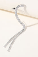 Load image into Gallery viewer, Rhinestones Tassel Long Earrings