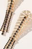 Load image into Gallery viewer, Alloy Rhinestones Vintage Boho Leaf Tassel Earrings