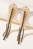 Load image into Gallery viewer, Alloy Rhinestones Vintage Boho Leaf Tassel Earrings