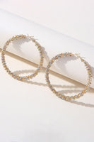Load image into Gallery viewer, Golden Rhinestones Round Earrings