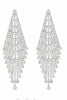 Load image into Gallery viewer, Shiny Silver Long Rhinestones Earrings
